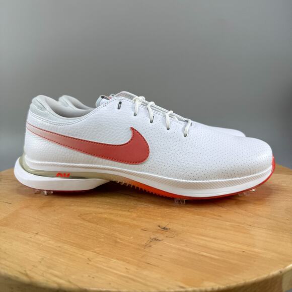 Nike Air Zoom Victory Tour 3 Golf Mens Size 12 White Orange Cleats FQ3273-102 - Picture 1 of 8